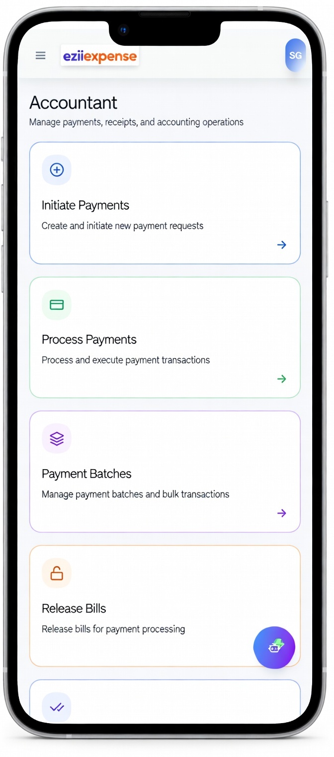 EZII Expense – Mobile: capture receipt